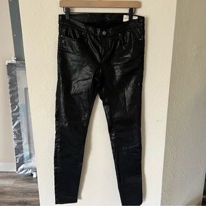 All Saints Miller Mid-Rise Coated Skinny Jeans Size 30